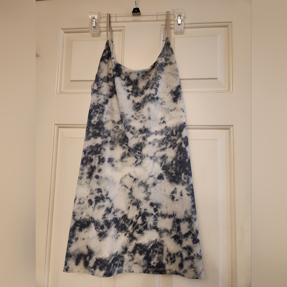 Abercrombie & Fitch Traveler Dress In Sold Out Blue And White Tie Dye
